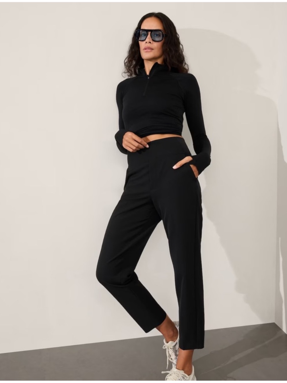 Athleta Endless Black size 14 Active Stretch Pants